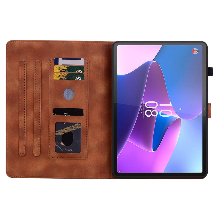 For Lenovo Tab P11 Pro Gen 2 11.2 Lily Embossed Leather Tablet Case