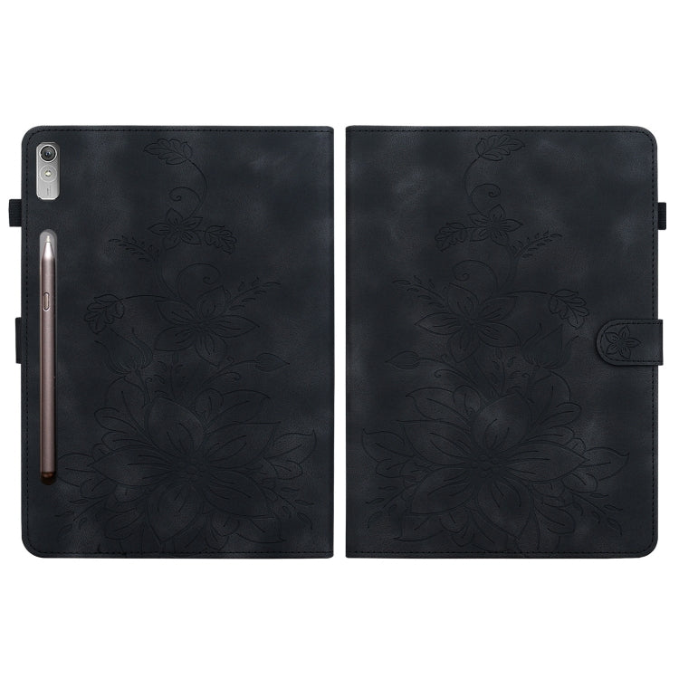For Lenovo Tab P11 Pro Gen 2 11.2 Lily Embossed Leather Tablet Case