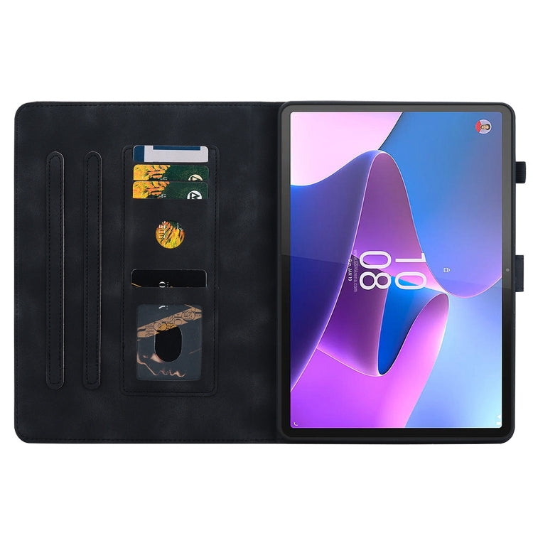 For Lenovo Tab P11 Pro Gen 2 11.2 Lily Embossed Leather Tablet Case