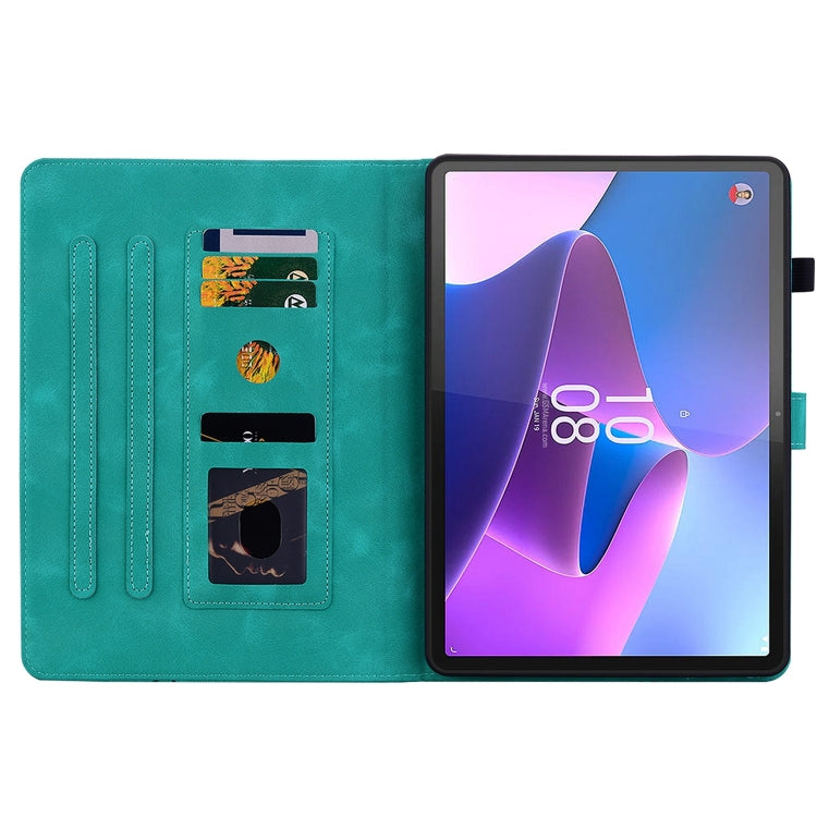 For Lenovo Tab P11 Gen 2 11.5 Lily Embossed Leather Tablet Case