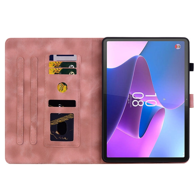 For Lenovo Tab P11 Gen 2 11.5 Lily Embossed Leather Tablet Case