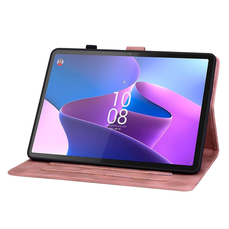 For Lenovo Tab P11 Gen 2 11.5 Lily Embossed Leather Tablet Case