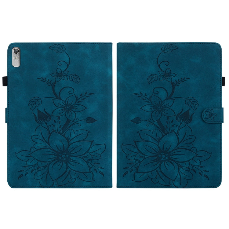 For Lenovo Tab P11 Gen 2 11.5 Lily Embossed Leather Tablet Case