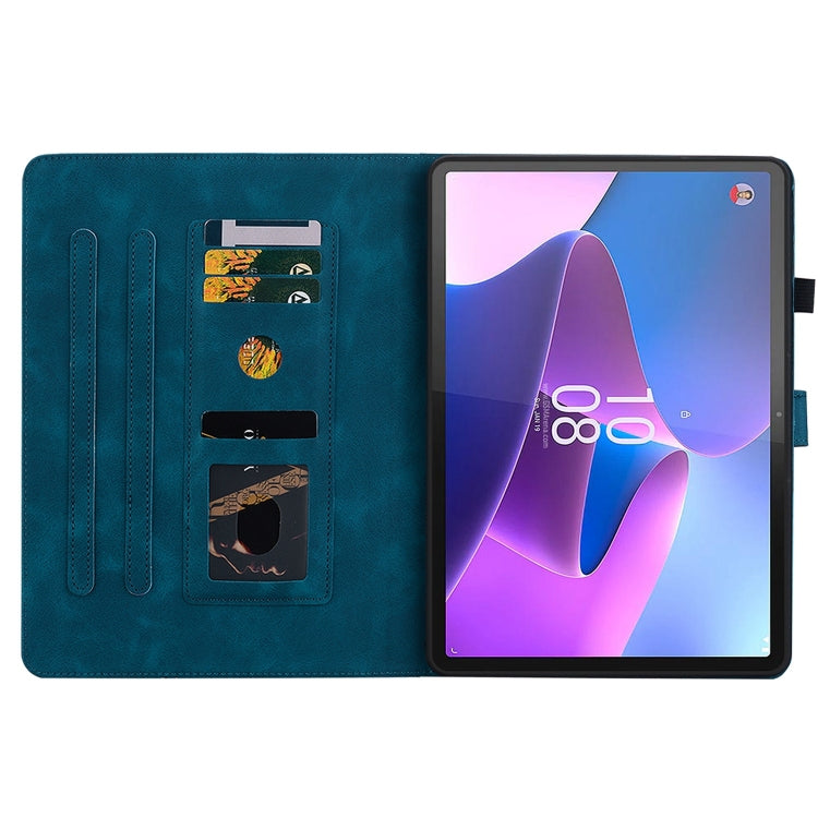 For Lenovo Tab P11 Gen 2 11.5 Lily Embossed Leather Tablet Case