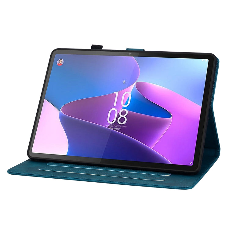 For Lenovo Tab P11 Gen 2 11.5 Lily Embossed Leather Tablet Case