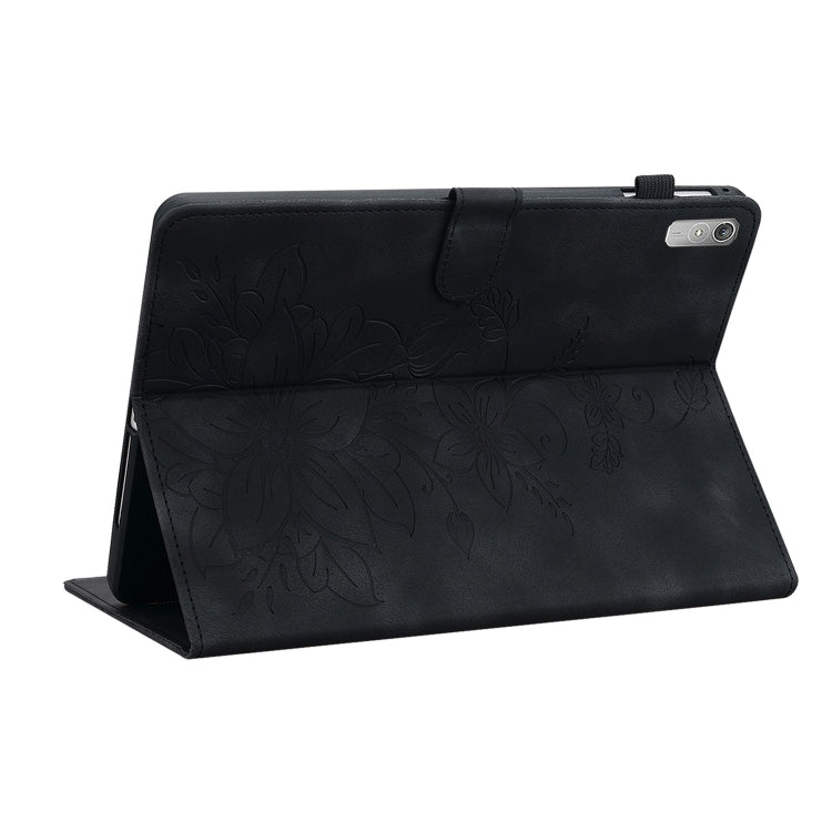 For Lenovo Tab P11 Gen 2 11.5 Lily Embossed Leather Tablet Case
