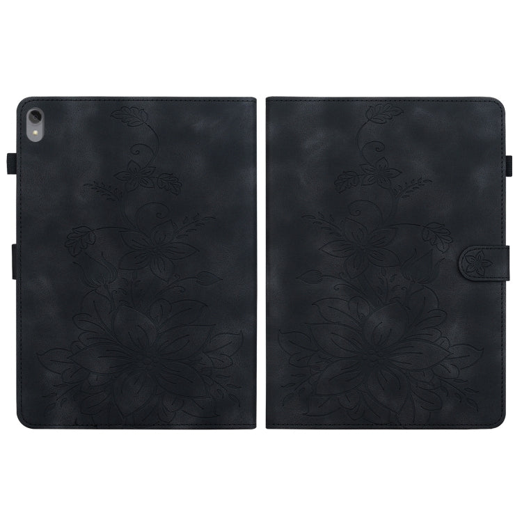 For Lenovo Tab P11 /Xiaoxin Pad Plus Lily Embossed Leather Tablet Case