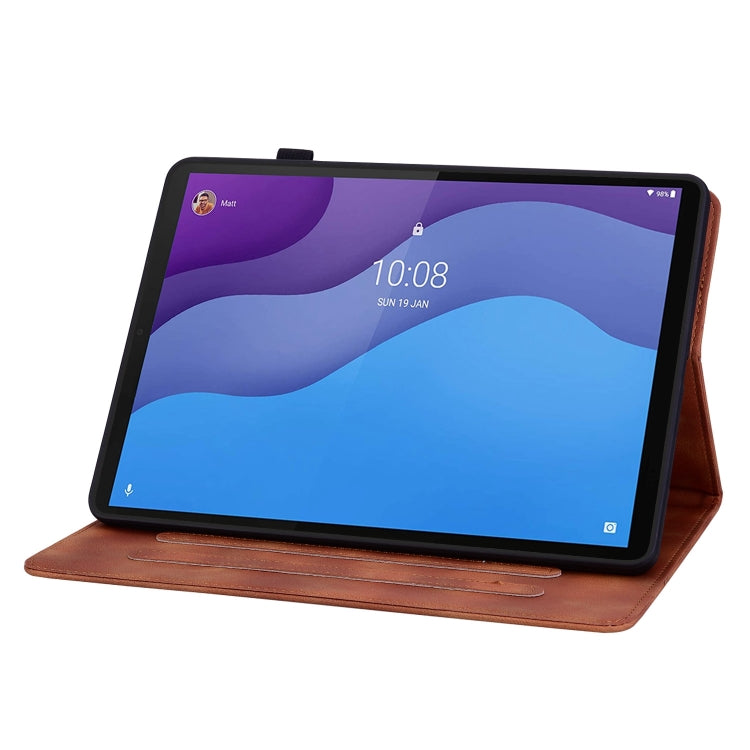 For Lenovo Tab M10 HD Gen2 Lily Embossed Leather Tablet Case
