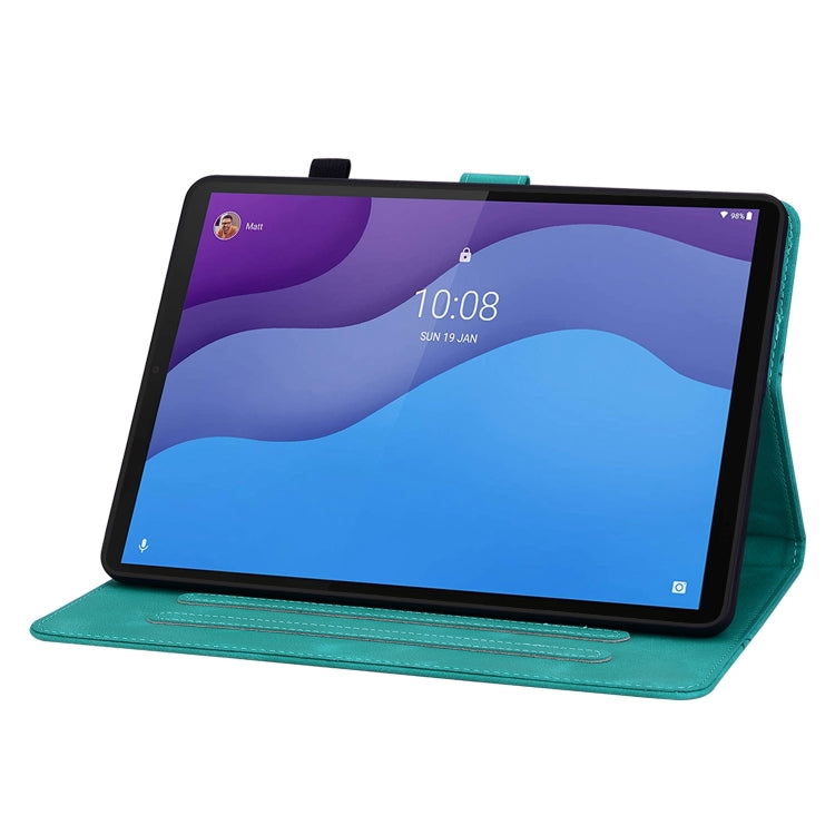 For Lenovo Tab M10 HD Gen2 Lily Embossed Leather Tablet Case