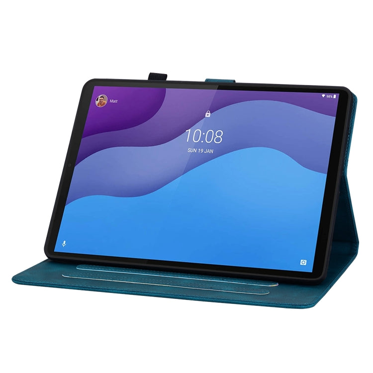 For Lenovo Tab M10 HD Gen2 Lily Embossed Leather Tablet Case