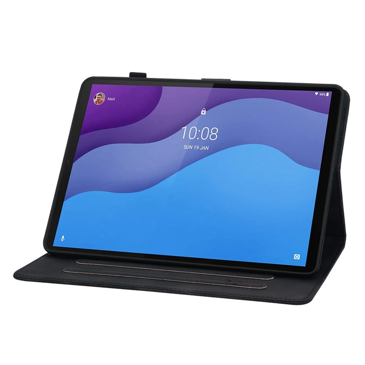 For Lenovo Tab M10 HD Gen2 Lily Embossed Leather Tablet Case