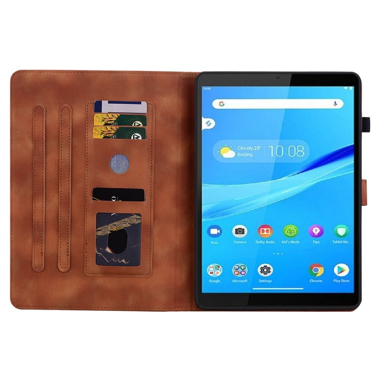 For Lenovo Tab M8 HD 8.0 Lily Embossed Leather Tablet Case