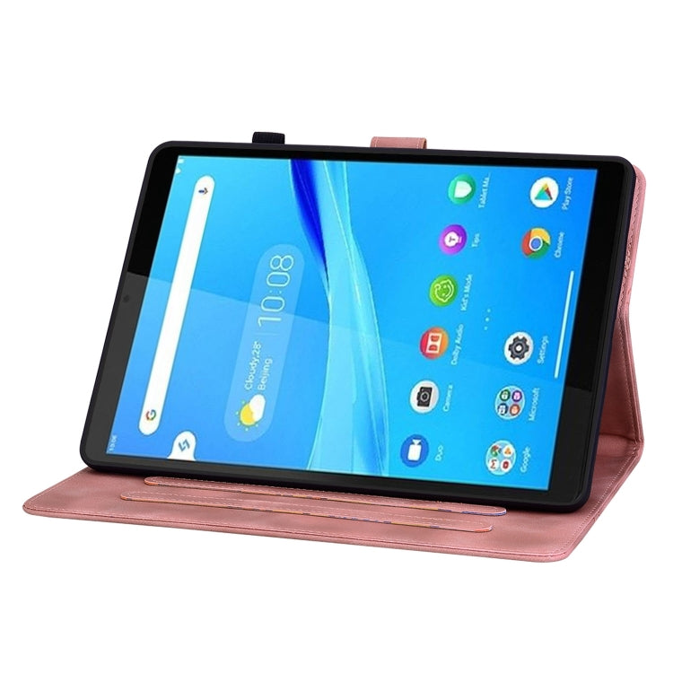 For Lenovo Tab M8 HD 8.0 Lily Embossed Leather Tablet Case