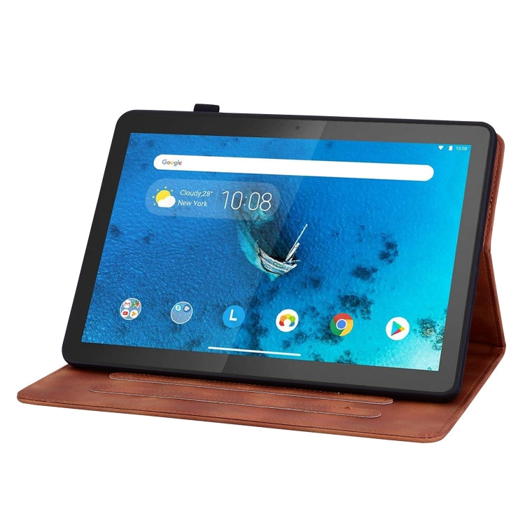 For Lenovo Tab M10 X605 /M10 HD X505 Lily Embossed Leather Tablet Case