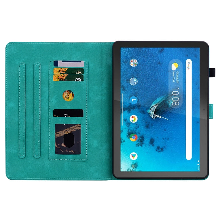 For Lenovo Tab M10 X605 /M10 HD X505 Lily Embossed Leather Tablet Case