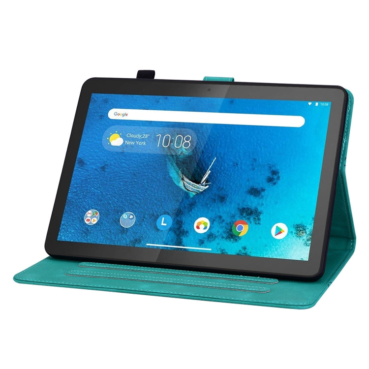 For Lenovo Tab M10 X605 /M10 HD X505 Lily Embossed Leather Tablet Case