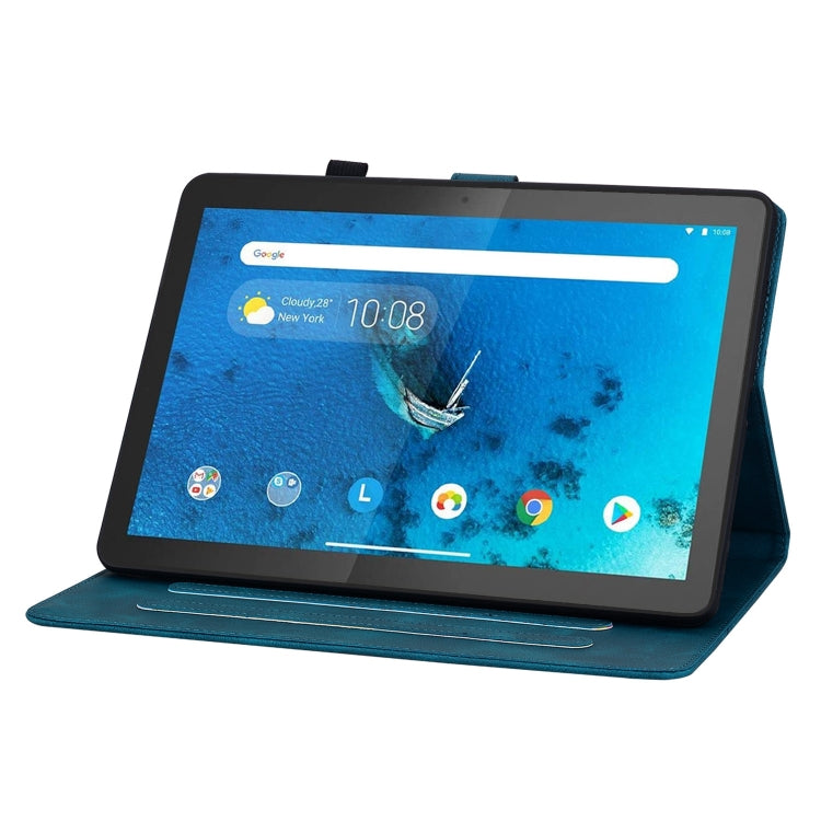 For Lenovo Tab M10 X605 /M10 HD X505 Lily Embossed Leather Tablet Case