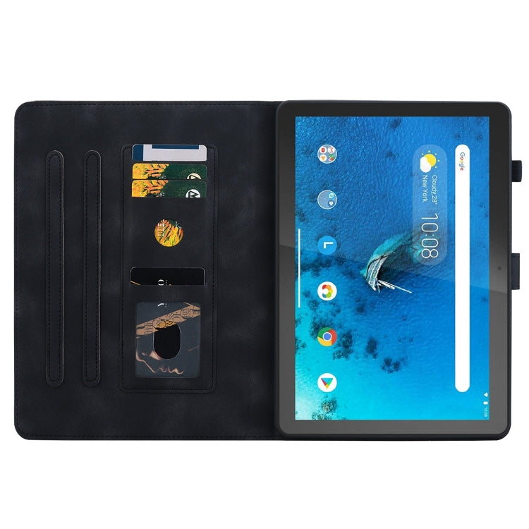 For Lenovo Tab M10 X605 /M10 HD X505 Lily Embossed Leather Tablet Case