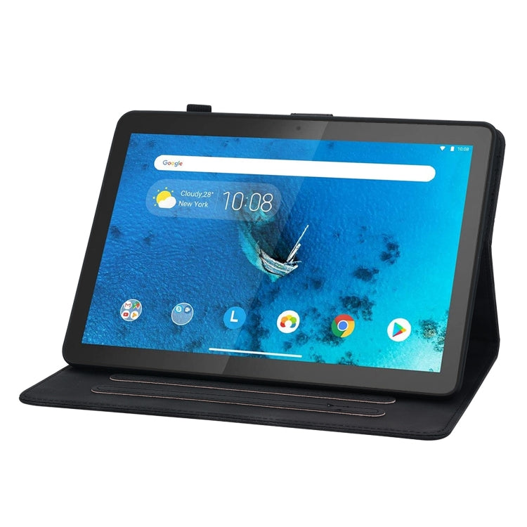 For Lenovo Tab M10 X605 /M10 HD X505 Lily Embossed Leather Tablet Case
