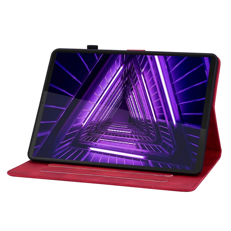 For Lenovo Tab K10 Lily Embossed Leather Tablet Case