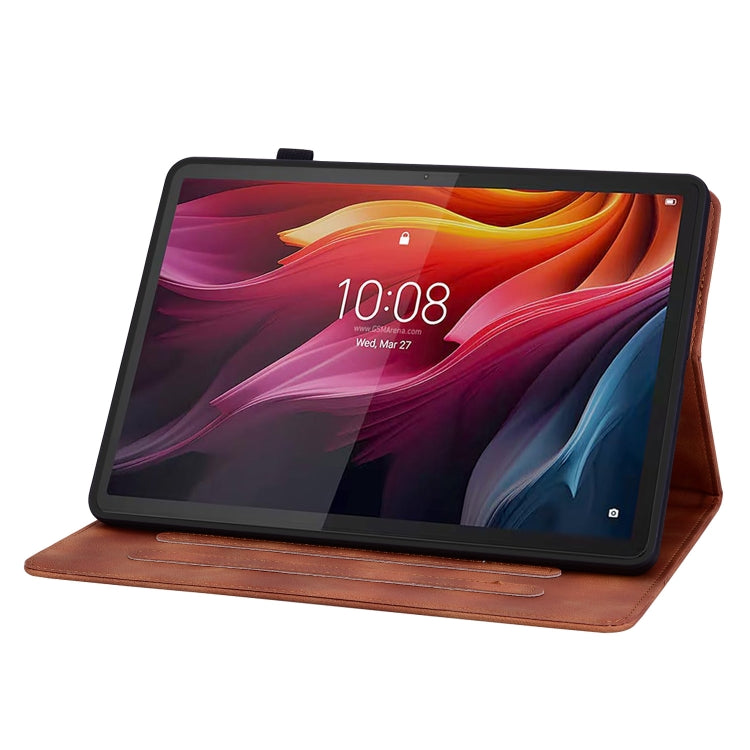For Lenovo Tab K11 Plus Lily Embossed Leather Tablet Case