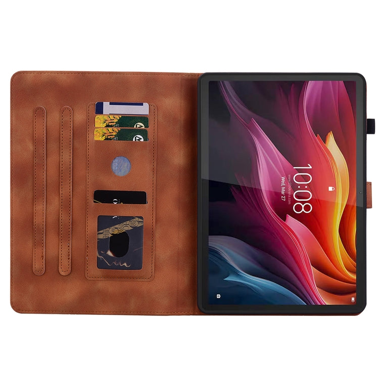 For Lenovo Tab K11 Plus Lily Embossed Leather Tablet Case