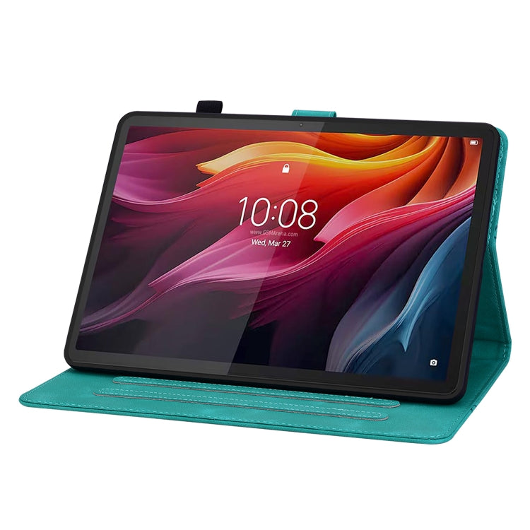 For Lenovo Tab K11 Plus Lily Embossed Leather Tablet Case