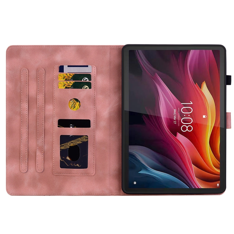 For Lenovo Tab K11 Plus Lily Embossed Leather Tablet Case