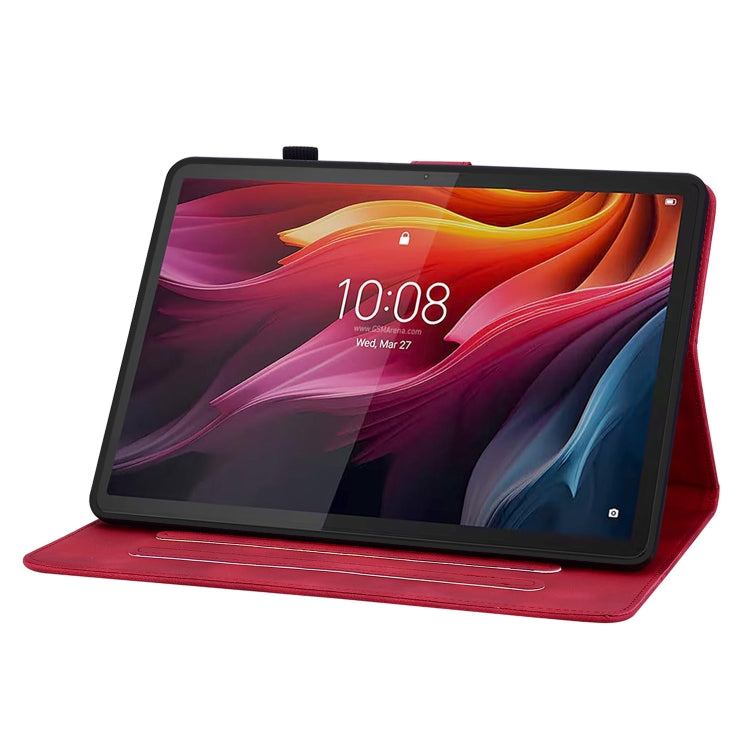 For Lenovo Tab K11 Plus Lily Embossed Leather Tablet Case