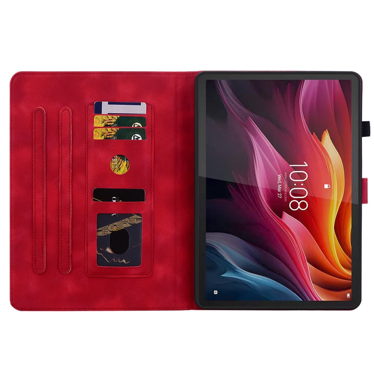 For Lenovo Tab K11 Plus Lily Embossed Leather Tablet Case