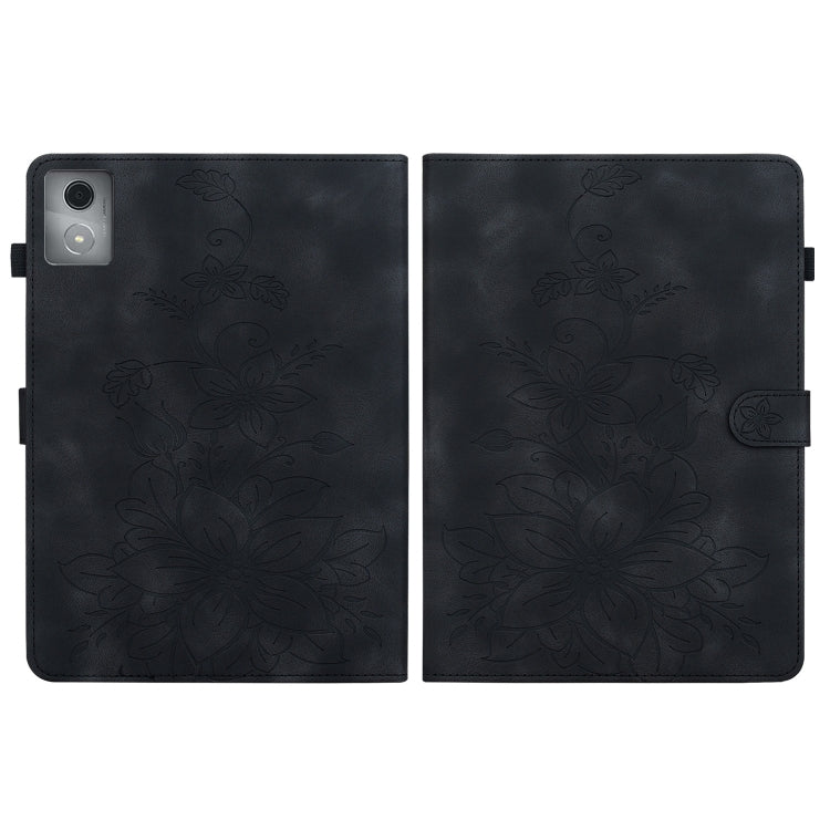 For Lenovo Tab K11 Plus Lily Embossed Leather Tablet Case