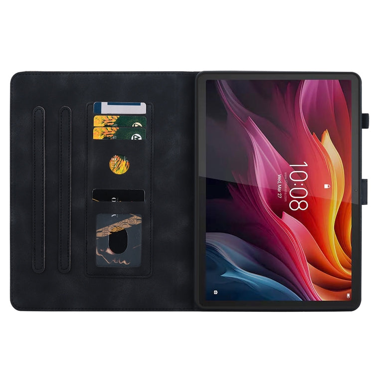 For Lenovo Tab K11 Plus Lily Embossed Leather Tablet Case