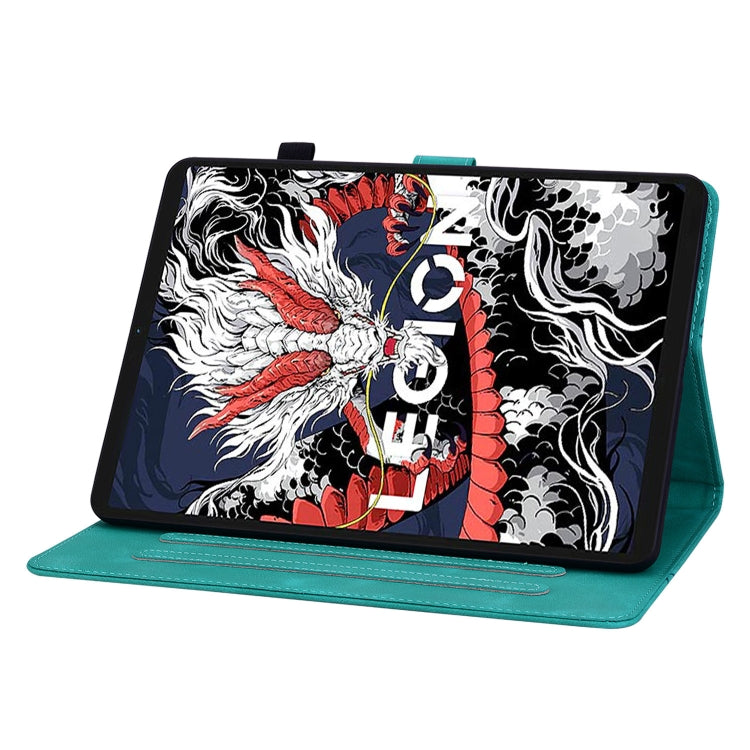 For Lenovo Legion Y700 2025 Lily Embossed Leather Tablet Case
