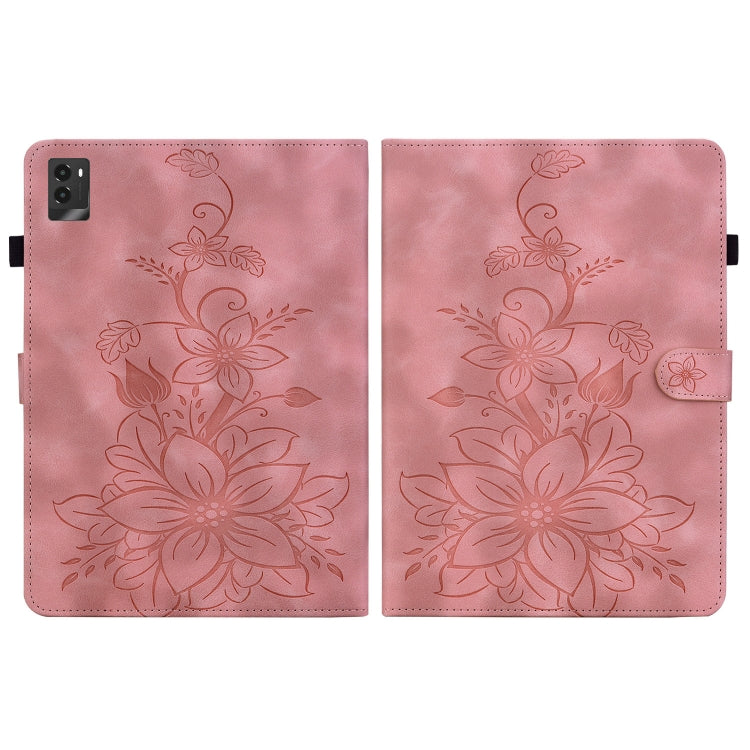 For Lenovo Legion Y700 2025 Lily Embossed Leather Tablet Case