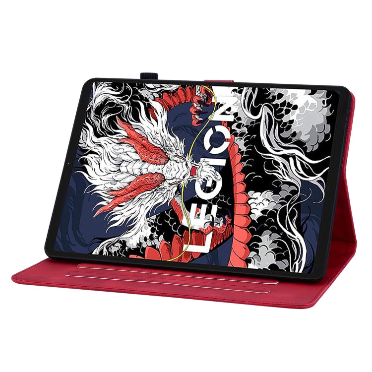 For Lenovo Legion Y700 2025 Lily Embossed Leather Tablet Case