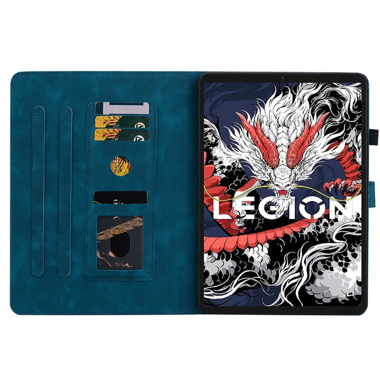 For Lenovo Legion Y700 2025 Lily Embossed Leather Tablet Case