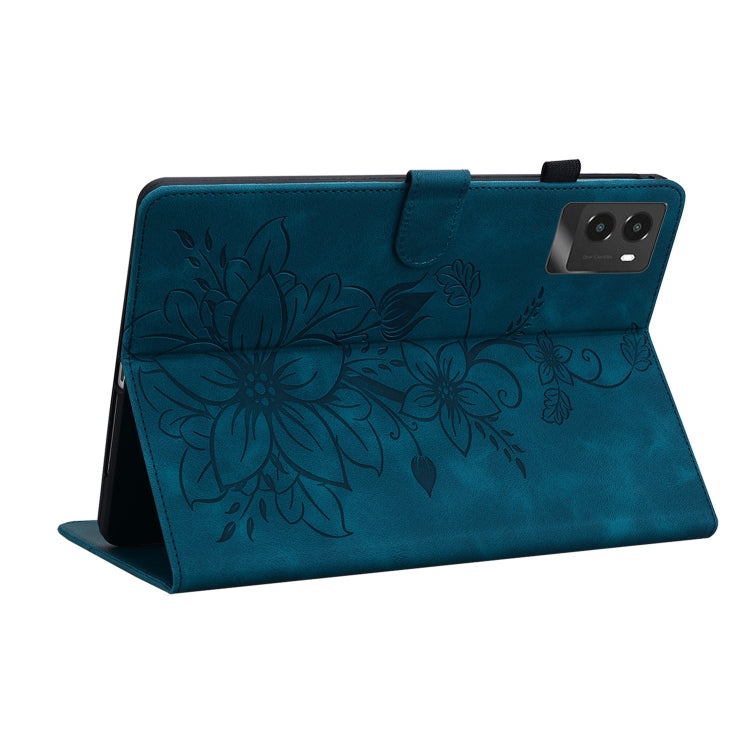 For Lenovo Legion Y700 2025 Lily Embossed Leather Tablet Case