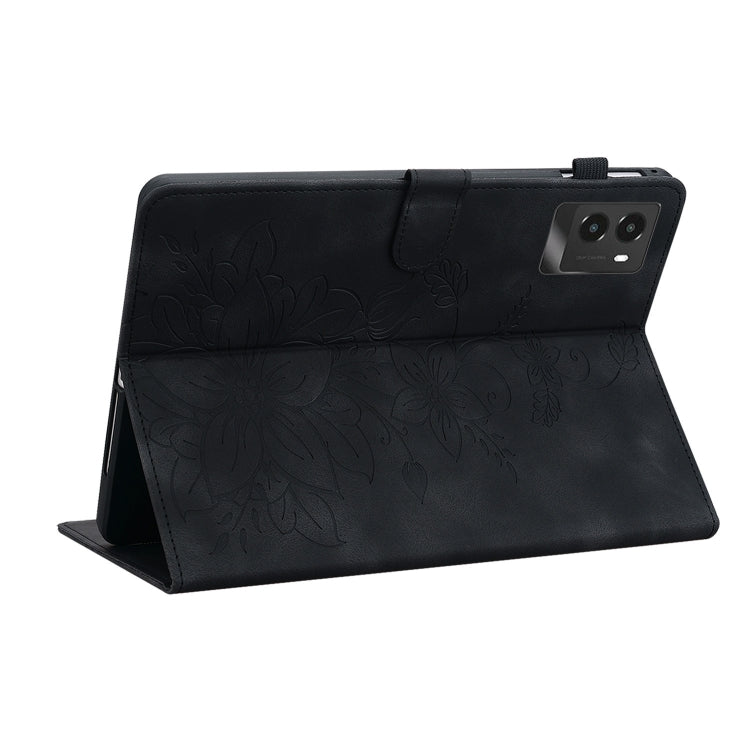 For Lenovo Legion Y700 2025 Lily Embossed Leather Tablet Case