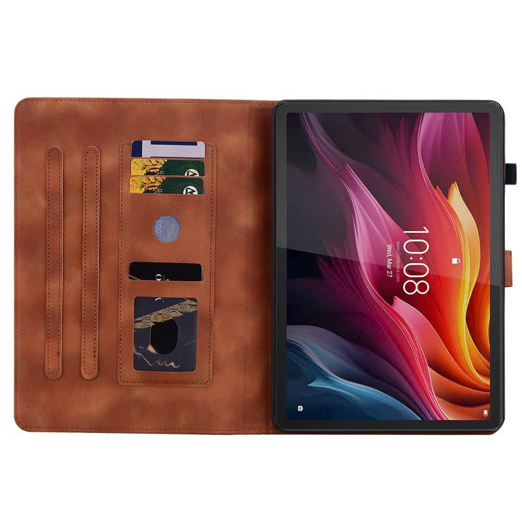 For Lenovo Idea Tab 11 / Xiaoxin Pad 2025 Lily Embossed Leather Tablet Case