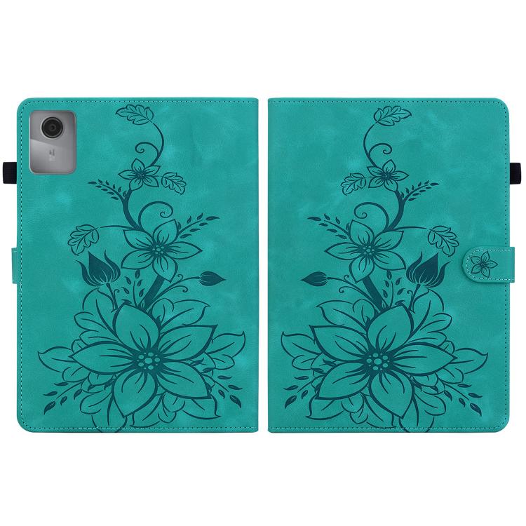 For Lenovo Idea Tab 11 / Xiaoxin Pad 2025 Lily Embossed Leather Tablet Case