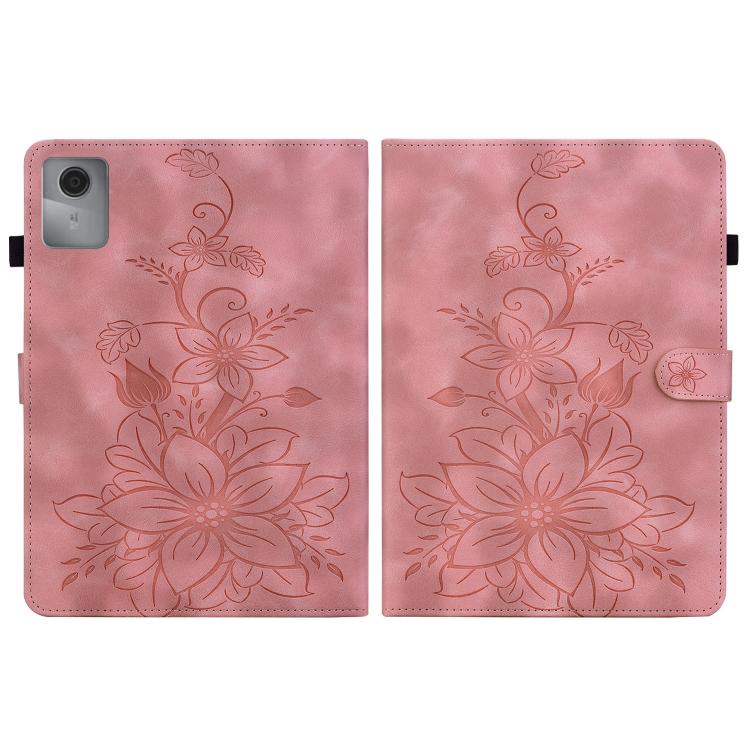 For Lenovo Idea Tab 11 / Xiaoxin Pad 2025 Lily Embossed Leather Tablet Case