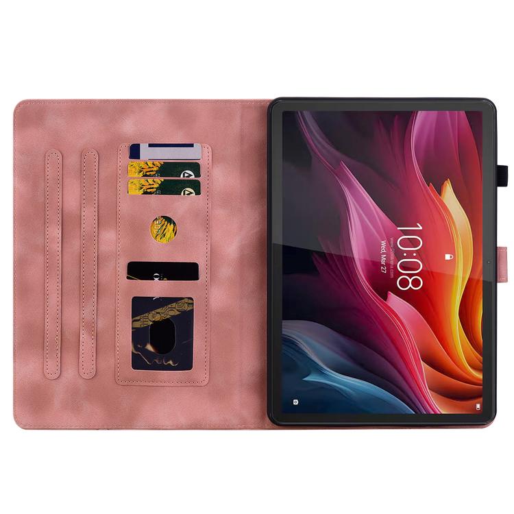 For Lenovo Idea Tab 11 / Xiaoxin Pad 2025 Lily Embossed Leather Tablet Case