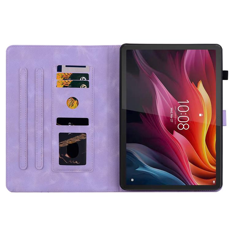 For Lenovo Idea Tab 11 / Xiaoxin Pad 2025 Lily Embossed Leather Tablet Case