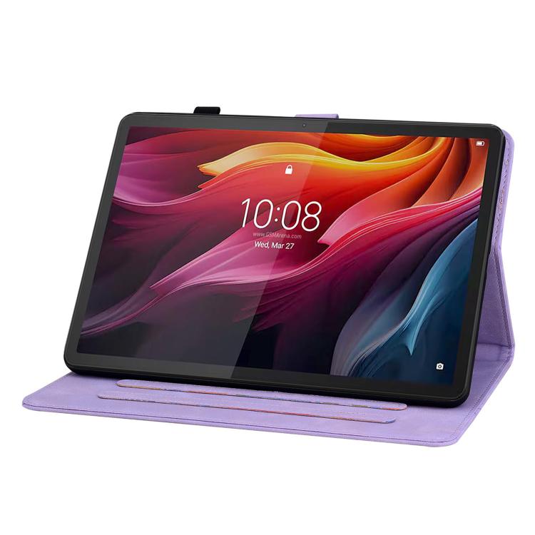 For Lenovo Idea Tab 11 / Xiaoxin Pad 2025 Lily Embossed Leather Tablet Case
