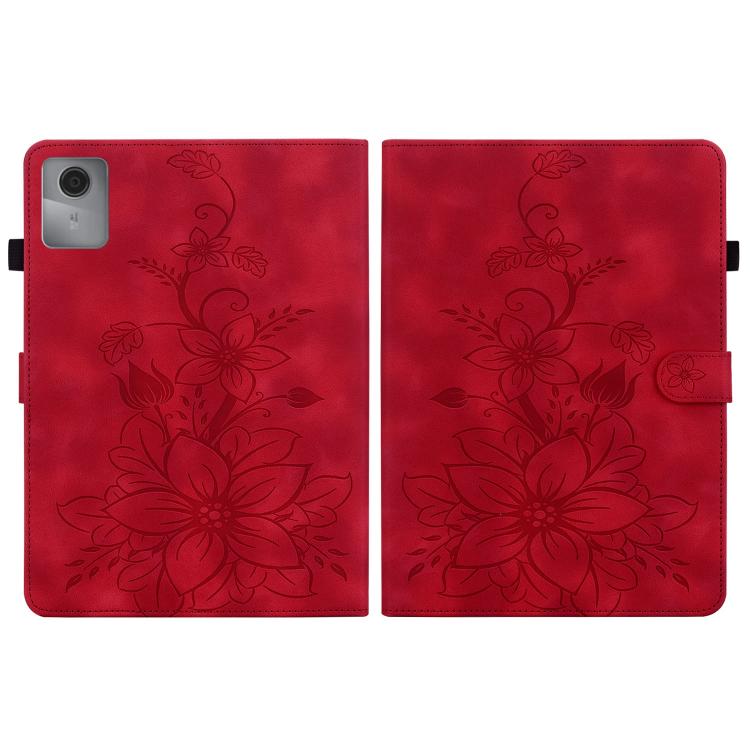 For Lenovo Idea Tab 11 / Xiaoxin Pad 2025 Lily Embossed Leather Tablet Case