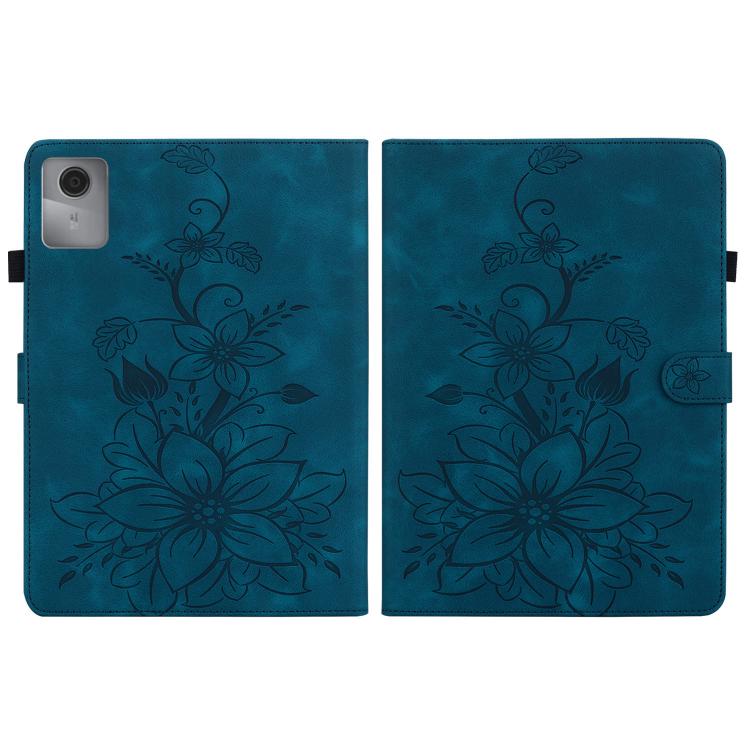 For Lenovo Idea Tab 11 / Xiaoxin Pad 2025 Lily Embossed Leather Tablet Case