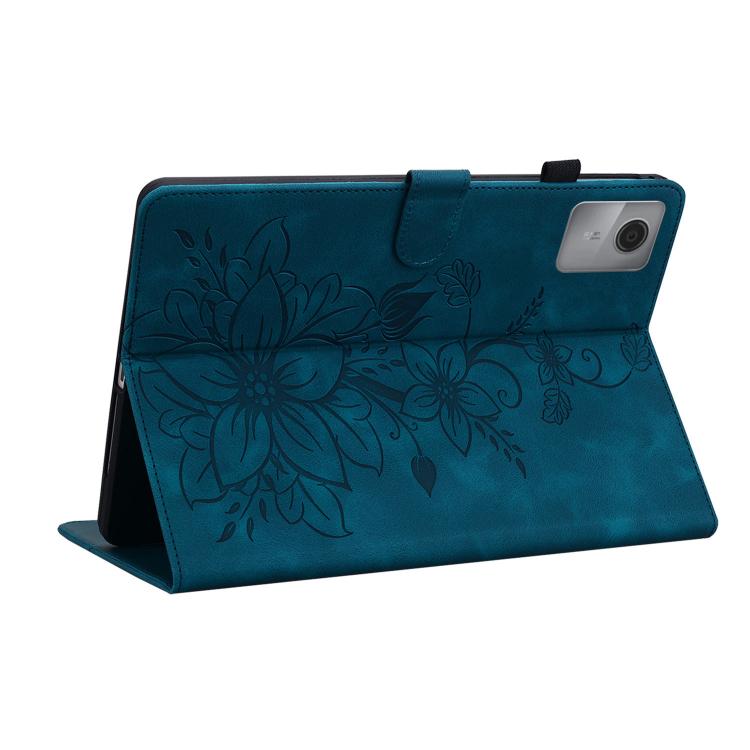For Lenovo Idea Tab 11 / Xiaoxin Pad 2025 Lily Embossed Leather Tablet Case