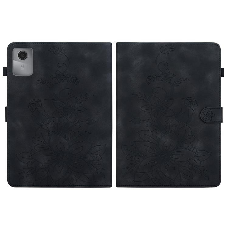 For Lenovo Idea Tab 11 / Xiaoxin Pad 2025 Lily Embossed Leather Tablet Case