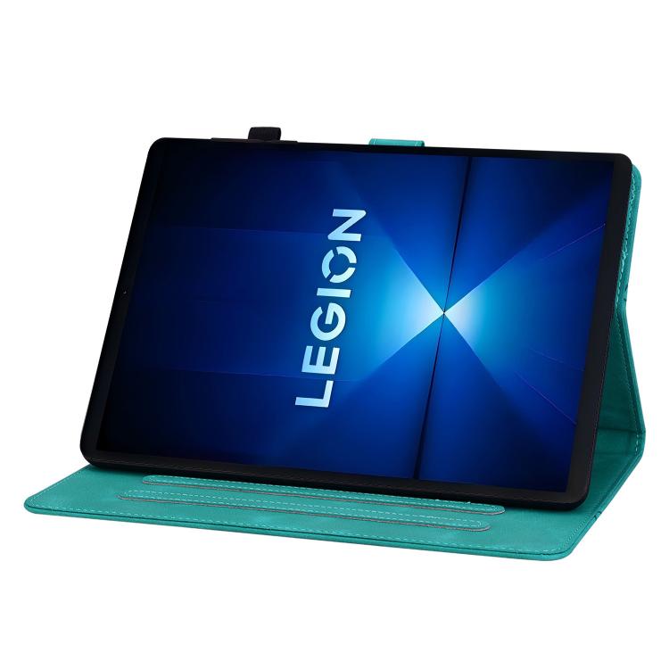 For Lenovo Legion Y700 Gen 4 Lily Embossed Leather Tablet Case