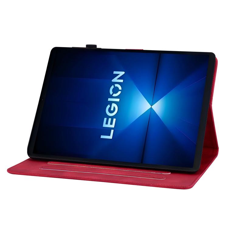 For Lenovo Legion Y700 Gen 4 Lily Embossed Leather Tablet Case